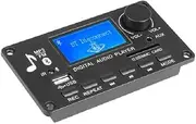 HOOCI Bluetooth-Compatible Digital Audio Decoder Board FM MP3 Player Receiver Stereo DIY Speaker USB Recording LCD Lyrics 12V