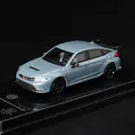 PARAGON 1/64 本田 HONDA CIVIC RFL5合金汽車模型 灰藍 不可開門