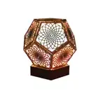 Polar Star Floor Lamp 3D Projection Floor Light with Hollow Bohemian Style canpH