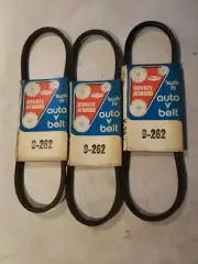 Lot Of 3 Durkee Atwood Automotive Auto V Belt 9-262 Kwik Fit Gates 7261