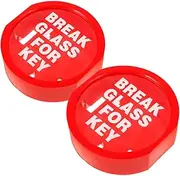 WOONEKY 2pcs Fireproof Emergency Key Lock Box Combination Lock Wall Mounted Key Storage for Quick Access to Room Cards and Essential Items for Home School and Office