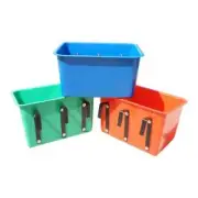 Eureka - Large Square Feed Bin , Red, Blue , Green , Purple or Black