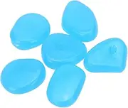 SEWOART Aquarium Decoration Set 100pcs Cobblestone Pebbles Night-Light Pebbles for Fish Tank Blue for Garden Yard