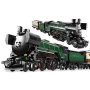 Hot Toys New City Retro Steam Train Large-Scale Technical Brick Compatible 10194