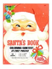 Hills "Santa's Book" Coloring Contest Logo Sticker (Reproduction)