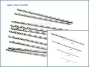 10Pc 1.9mm HSS Micro Mini Steel Twist Drill Bit Straight Shank Shaft Rotary Tool