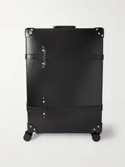 [Globe-Trotter] Globe-Trotter - Large Check-in Leather-trimmed Suitcase - Black - One size One size Black