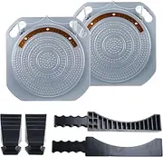 KUNTEC Wheel Alignment Turntable Turn Plates with Transition Bridge and Thrust Block