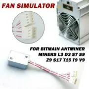 For Bitmain Antminer Fan Simulator 4 pin L3 D3 S7 S9 Z9 S17 T15 T9 Miners Mining