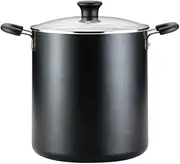 T-fal A92280 Specialty Total Nonstick Dishwasher Safe Oven Safe Stockpot Cookware, 12-Quart, Black