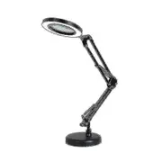 Magnifying Glass With 64 Leds Desk Lamp 8 Times Magnification 10 Levels Of Adjustable Brightness Dimmable