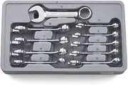 Gearwrench 81904 12 Point Stubby Combination Metric Wrench Set (10 Pieces)