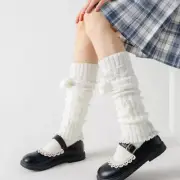 Japanese Lolita Over Knee Kawaii Leg Warmers Knit Socks Knitted Foot Co===