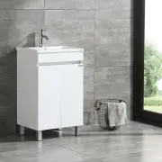 20" Modern Design Bathroom Vanity Cabinet with Undermount Resin Sink w/Faucet