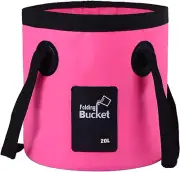 5.2 Gallon Bucket(20L),Collapsible Bucket with Handle, Portable Camping Bucket,