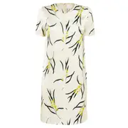 [Del Core] V-Neck Mini Dress With Borders