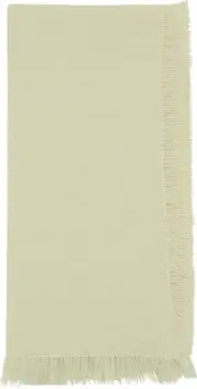 Fringed Table Napkins (Set of 4), Ivory, 20"