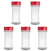 Skyway 7 OZ Plastic Spice Bottles Seasoning Containers Jars - Set of 5 -BPA Free