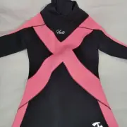 Wetsuit Hevto HERO ll Black Pink Youth Size 8 NEW With Tags 3 mm Kids Full