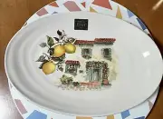 Lemon Tree and Sketches Ceramic Platter, A Tree is Known, Made In Italy