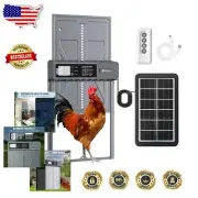 Solar Powered Automatic Chicken Coop Door with Remote & Timer - Weatherproof