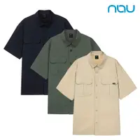 在飛比找PChome24h購物優惠-【nau】男 Act吸排短袖襯衫(卡其/淺卡其/海軍藍)-舒