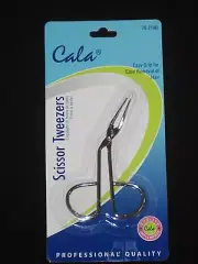 Cala Beauty Scissor Tweezers 70-714 B Professional Quality New in Pack.