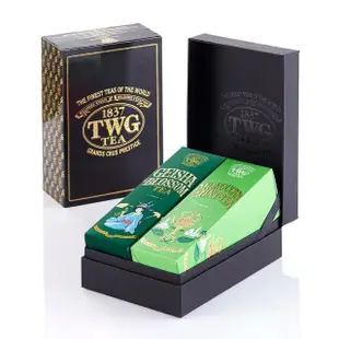 【TWG Tea】時尚茶罐雙入禮盒組 摩洛哥薄荷綠茶100g+蝴蝶夫人之茶100g(綠茶)