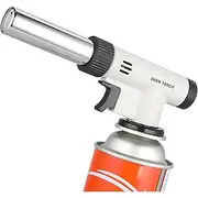 Butane Torch Head, Professional Kitchen Cooking Torch with Adjustable Flame, Culinary Grilling Blow Torch Lighter for Desserts, Creme Brulee, Soldering, BBQ a