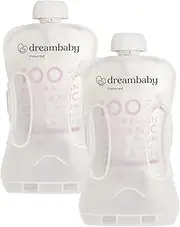 Dreambaby Pouch Pal Self Feeding Baby Food Pouch Holder - No Squeeze and No Mess Container (2 Pack)