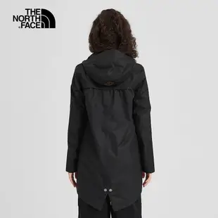 【The North Face 美國】女 防水外套 黑 3VU4JK3 防水夾克 短大衣 北臉外套