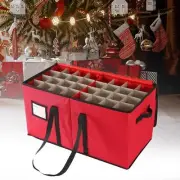 Christmas Ball Ornament Storage Box Handbag Reusable Box Contributes Slot