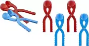 6 pc Snowball Maker Snow or Sand Toys for Kids, Perfect 3" Snow Ball Shape