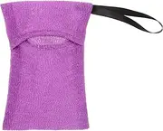 Baluue Exfoliating Soap Pouch Travel Soap Holder Nylon Easy Clean Mesh On-the-go Bag