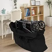 ElgnAura Extra Large Folding Bag, Heavy Duty Weatherproof Wheelchair Carrier, 45.3x31.5x15.7in Rollator Travel Bag for Easy Transport of Folding Chairs and Walkers