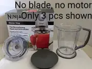 NEW Parts 3 Pc Pitcher + Blender Top + Lid 48 Oz 6 Cup Ninja Master Prep QB900B