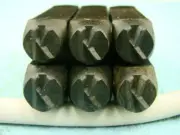 Lot of 6 - 3/8" Letter "K" Stamps-Punch-Hand-Tool-Gold Bar-Silver-Trailer-Metal
