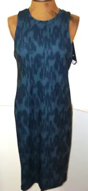 New Womens NWT PrAna S Blue Dress Bra Evelyn Soft Open Back Tank Modesty Cups