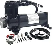 HONSDUKE On Board Heavy Duty Air Horn Compressor 200psi. Fits All 12V Vehicles Universal Replacement for Car/Truck/Pick-up/Jeep/Train Horn/Suspension/Bag kit System YK-C304AB