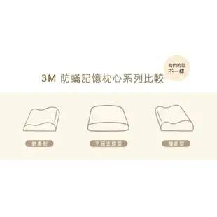 【3M團購價】3M 新絲舒眠 防蟎記憶枕-機能型-M