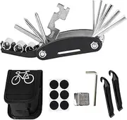 Bike Repair Tool Kit - Cycling Tool Kit, Bike Maintenance Kit | Repair Bag & Tool Kit, Lightweight Multifunction Tire Repair Tool