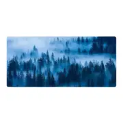 Anymob Mouse Pad Ice Blue 300X800X2MM Forest Computer Keyboard Pad Non-Slip Rubber Mat