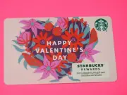 STARBUCKS 2021 VALENTINES HEART GIFT CARDS - " LINE - MARK " - BRAND NEW !