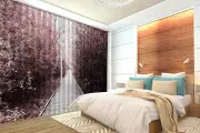 3D Forest path7 Blockout Photo Curtain Printing Curtains Drapes Fabric Window AU