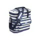 【KitchenCraft】肩背雙網層保冷袋(條紋藍12L) | 保溫袋 保冰袋 野餐包 野餐袋 便當袋