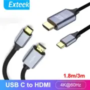 USB C to HDMI 2.0 Cable USB 3.1 Type C to HDMI 4K 60Hz For Macbook Chromebook