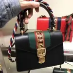 GUCCI SYLVIE LEATHER MINI BAG NANO 黑色 470270 斜背包 肩背包 現貨