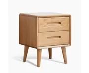 MIUZ Bedside Table Bed Side Tables Drawers Side Tables Solid Timber American Oak Wood Nightstand