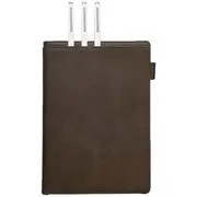Otto B5 Leather Book Cover with Refill 128 Pages Brown