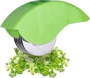 Herb Roller Mincer, AOZBZ Manual Hand Scallion Chive Mint Cutter with 6 Stainless Steel Blade Kitchen Vegetable chop